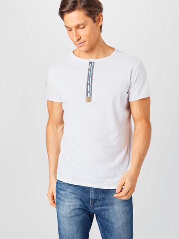 Key Largo Shirt 'MT ARENA button' in Wit