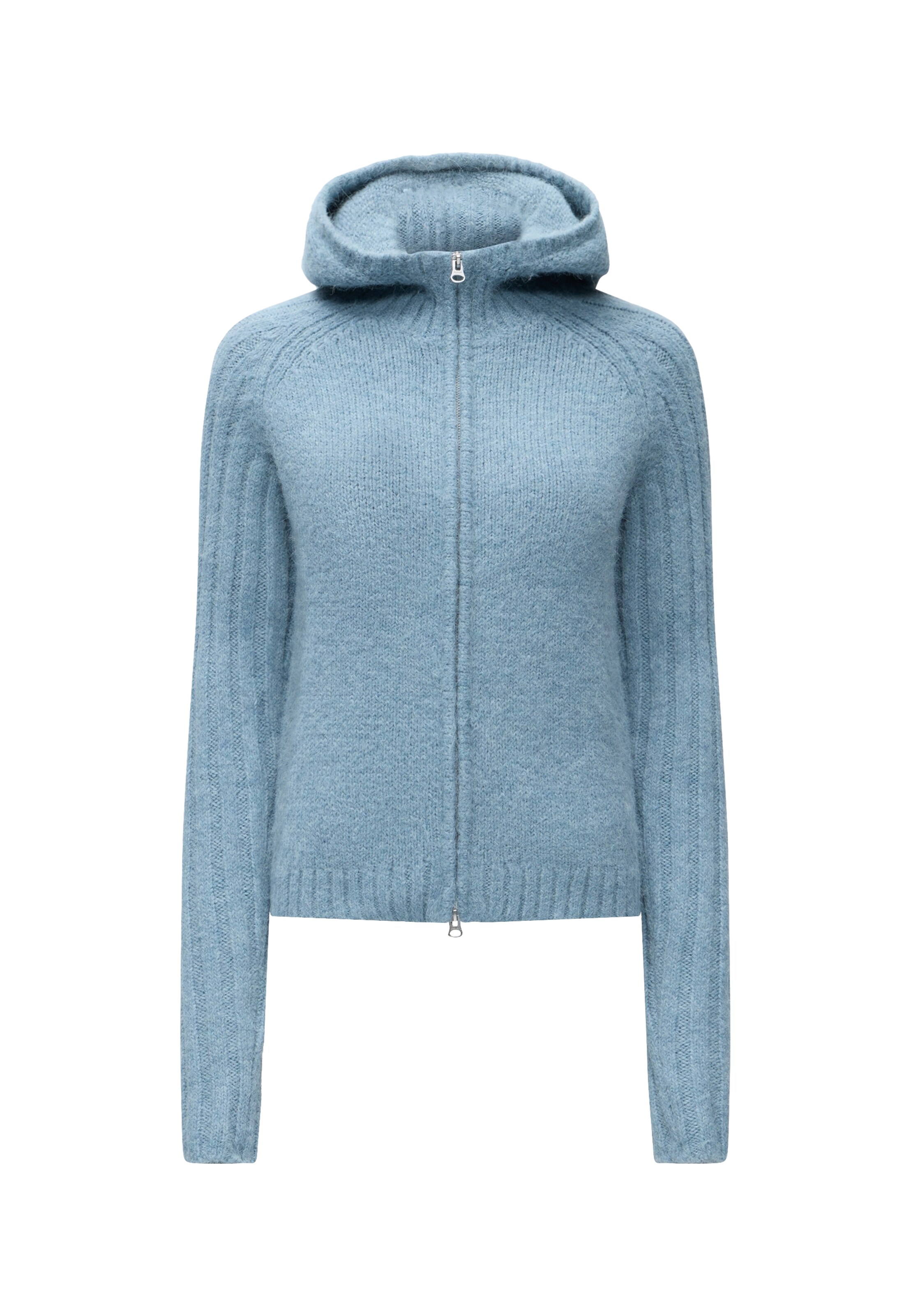 WEEKDAY Gebreid vest 'Peggy' in Blauw: voorkant