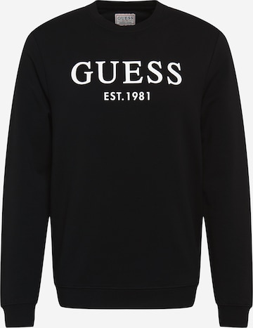 GUESS Sweatshirt 'BEAU' in Black: front