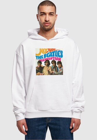 Merchcode Sweatshirt 'Beatles - Album Hey Jude' in Wit: voorkant
