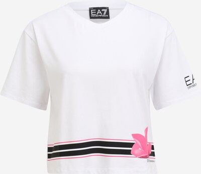 EA7 Emporio Armani Majica u roza / crna / bijela, Pregled proizvoda
