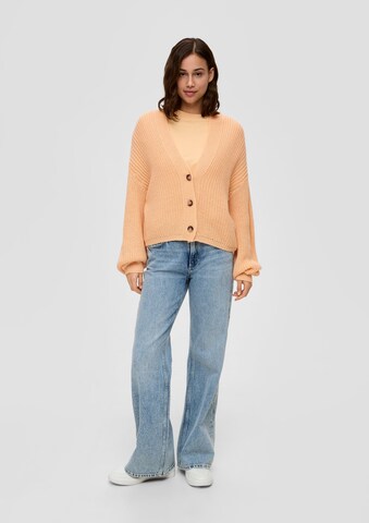 QS Knit Cardigan in Orange