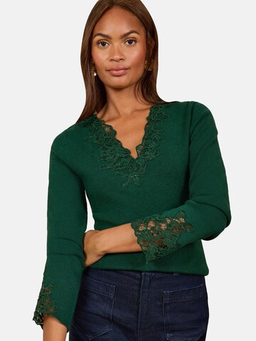love & roses Trui in Groen: voorkant
