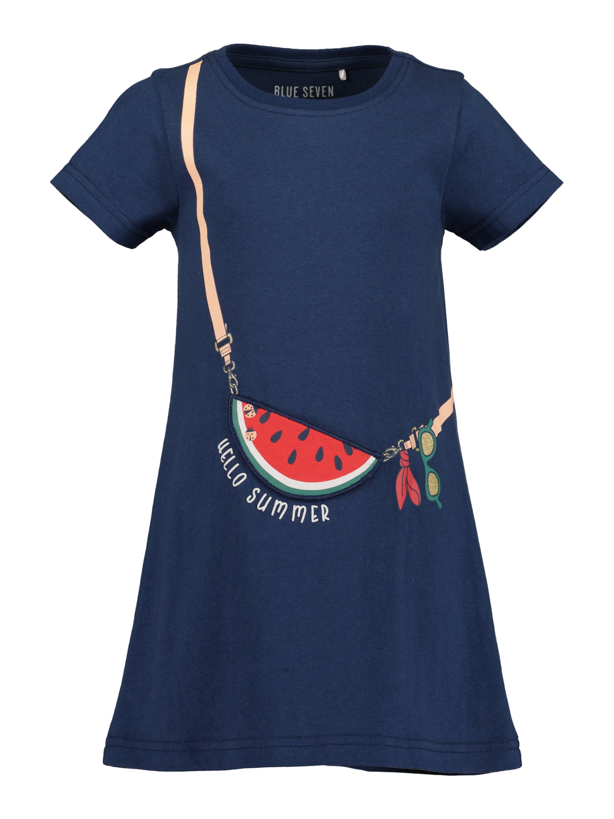 Rochie de la BLUE SEVEN pe albastru: față