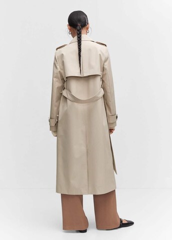 MANGO Between-Seasons Coat 'Chicago' in Beige