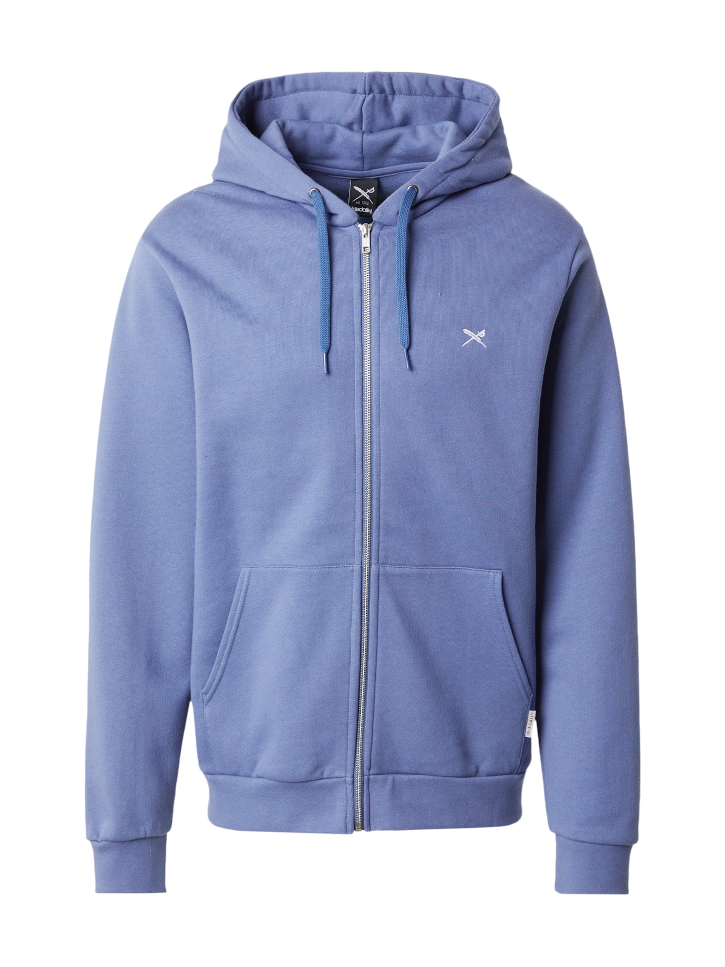 Iriedaily Sweat jacket 'Mini Flag 2' in Blue: front