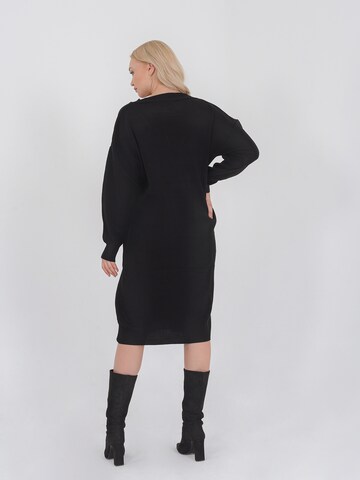 FRESHLIONS Knitted dress ' Rahel ' in Black