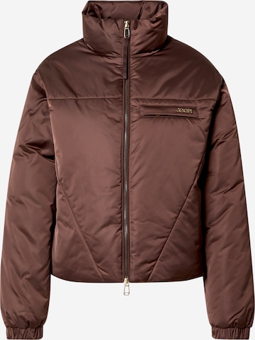 brūns JOOP! Starpsezonu jaka 'Oksana': no priekšpuses