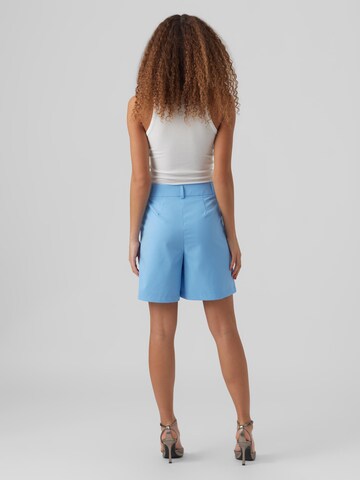 VERO MODA Loosefit Bandplooibroek 'Zelda' in Blauw