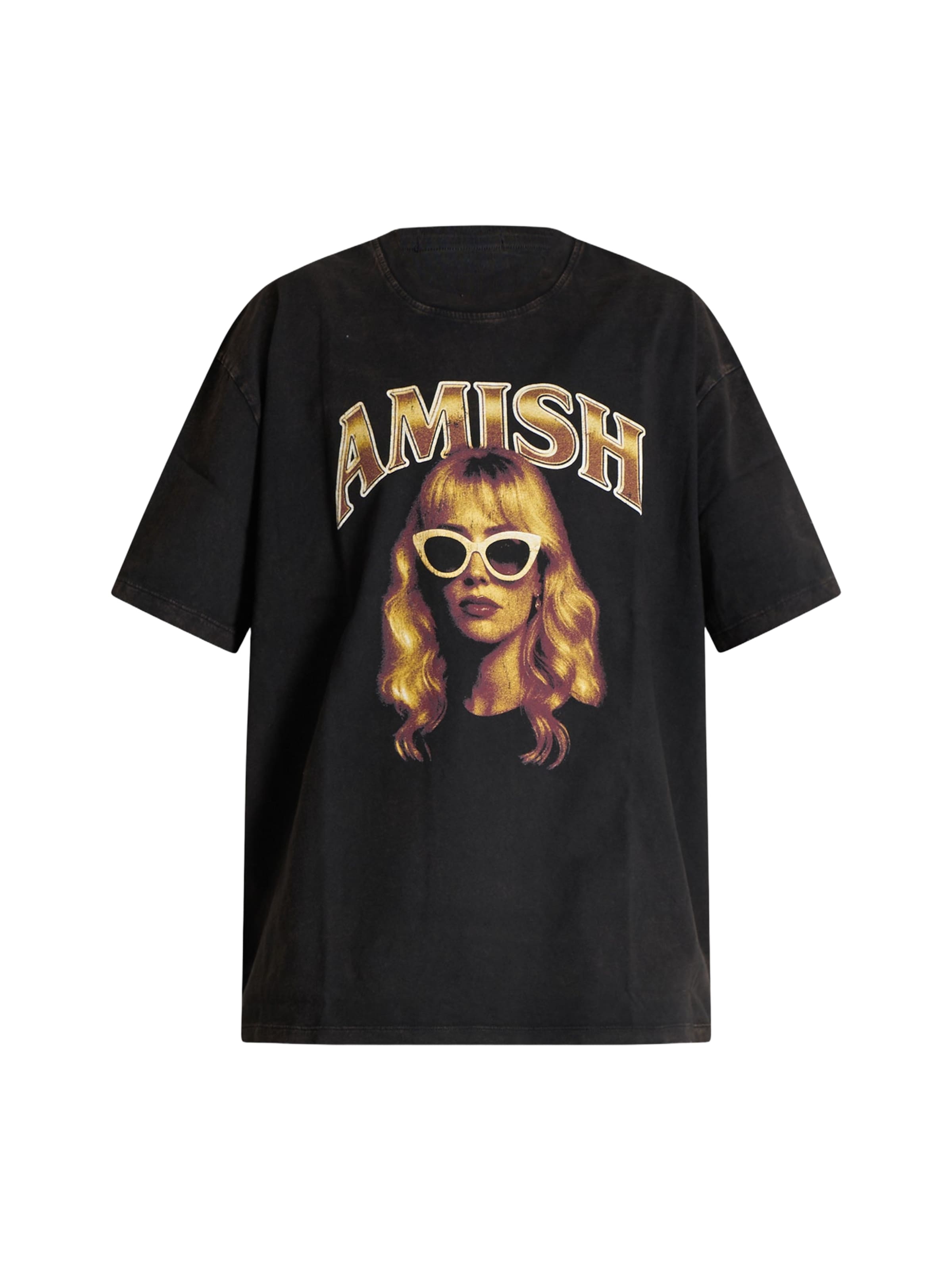 AMISH Camisa em M em ouro / preto, Vista do artigo