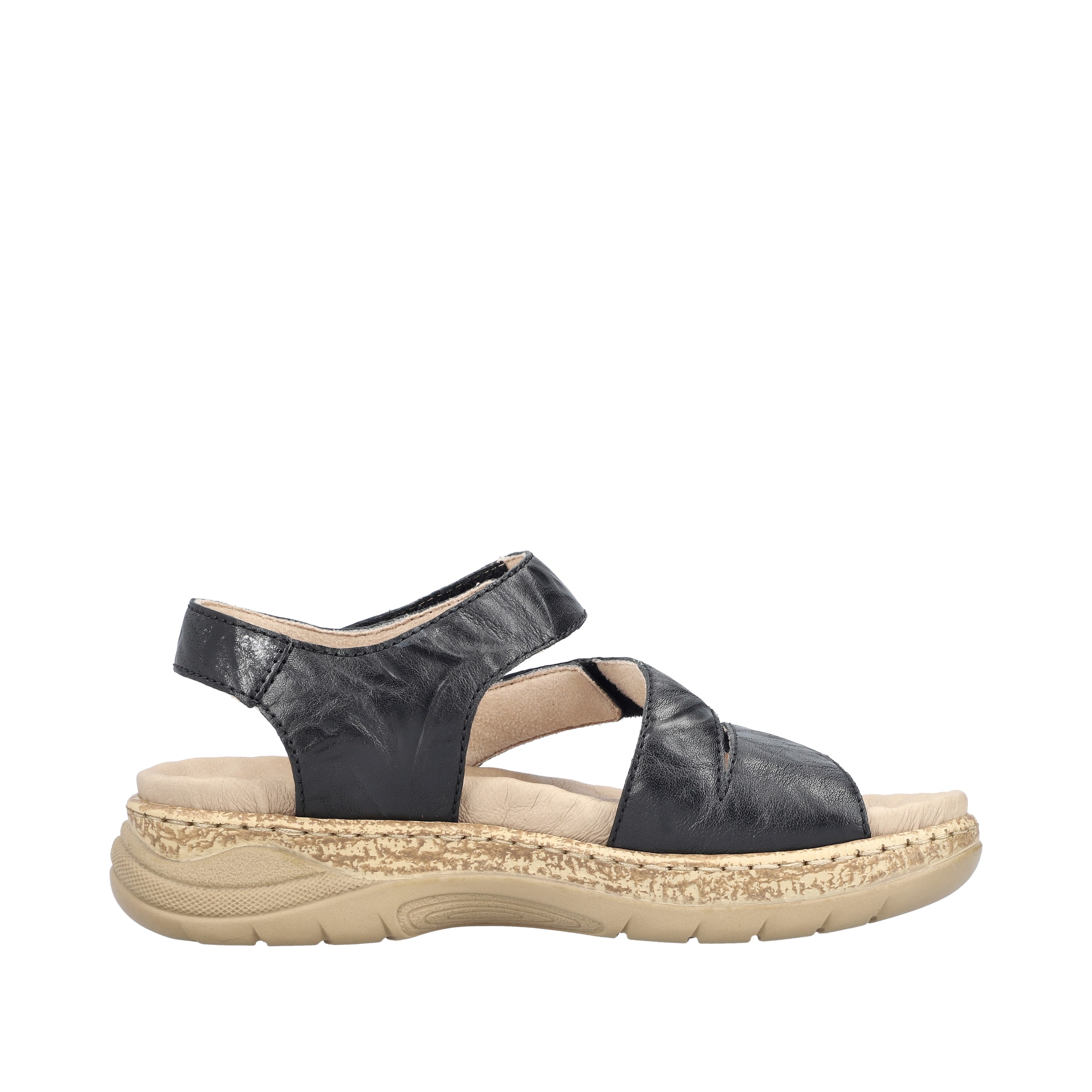 Sandales à lanières Rieker en noir