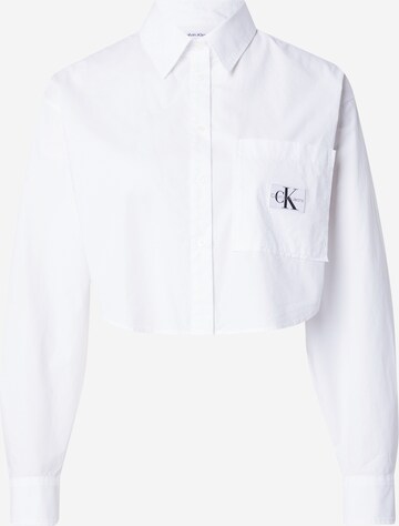 Camicia da donna di Calvin Klein Jeans in bianco: frontale