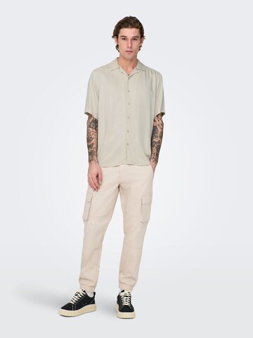 Coupe regular Chemise 'ONSDash' Only & Sons en beige