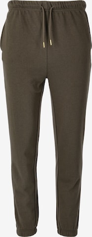 Athlecia Regular Workout Pants 'Soffina' in Green: front