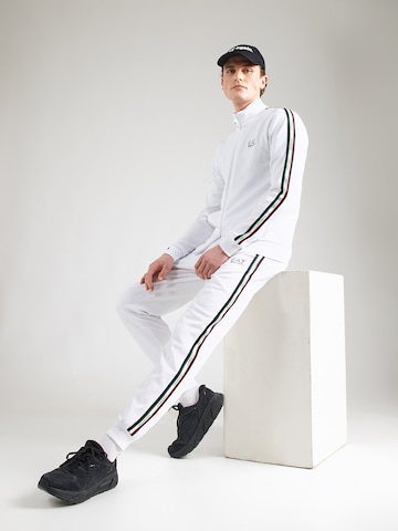 EA7 Emporio Armani - Ropa para correr 'TRACKSUIT' en blanco: frente