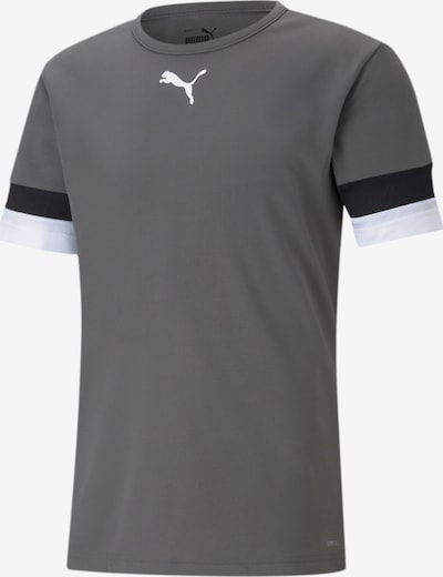 PUMA Funktionsshirt 'TeamRise' in grau / schwarz / weiß, Produktansicht