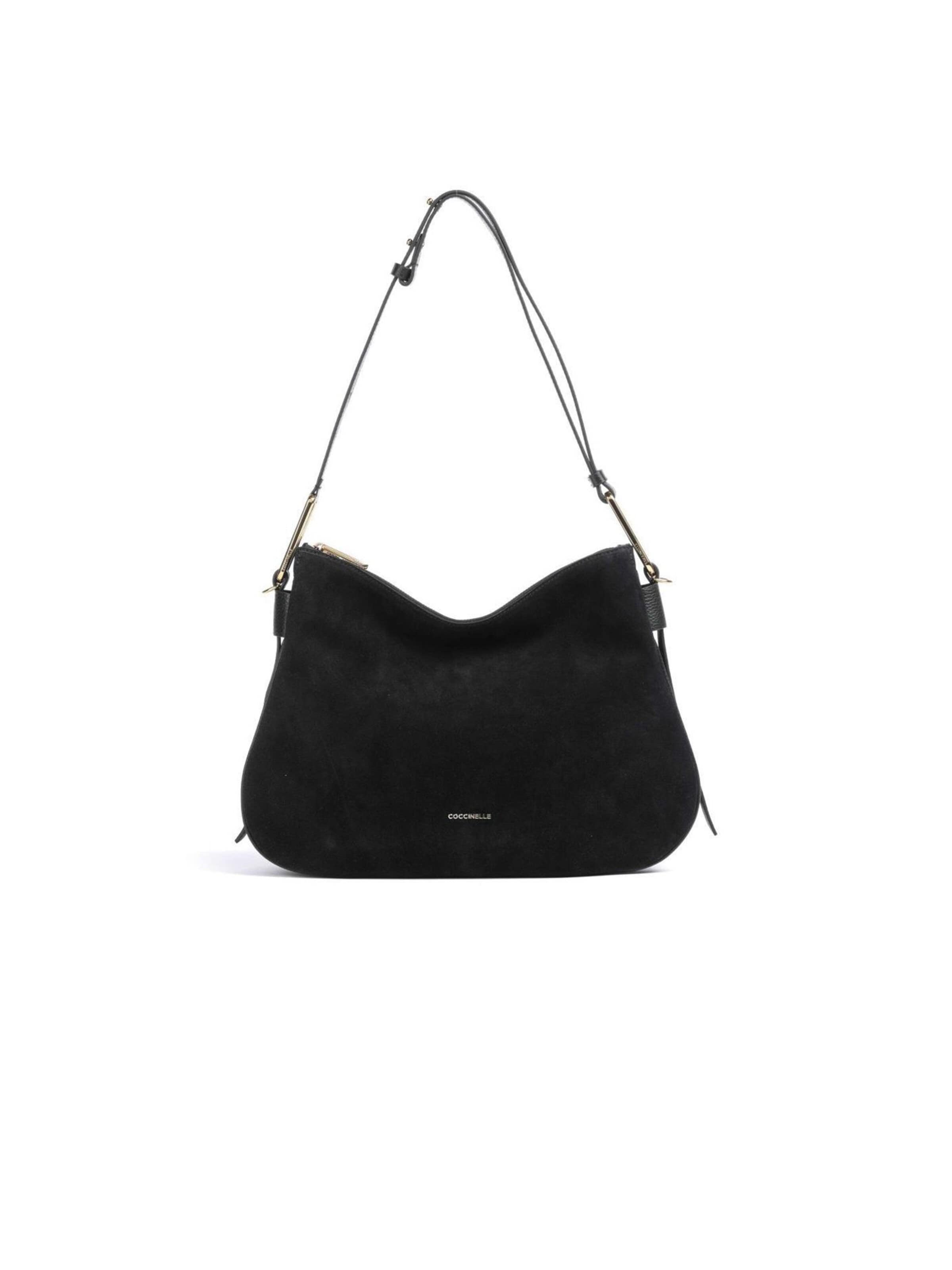 Sac bandoulière Coccinelle en noir : devant