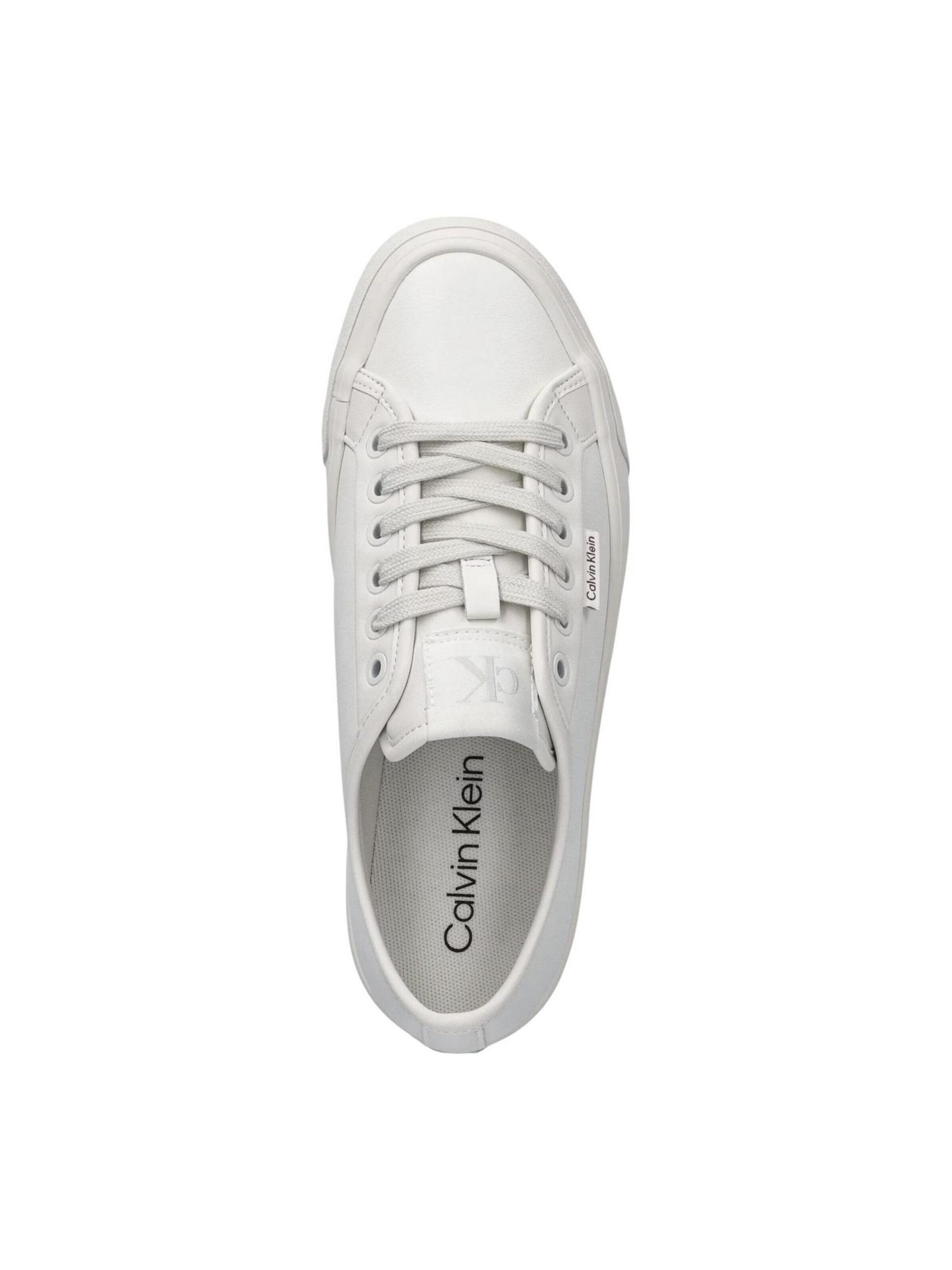 Calvin Klein Jeans Platform trainers 'VULC FLATF LACE UP L YW0YW01932' in White
