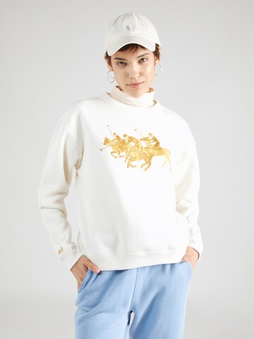 Polo Ralph Lauren Sweatshirt in White: front