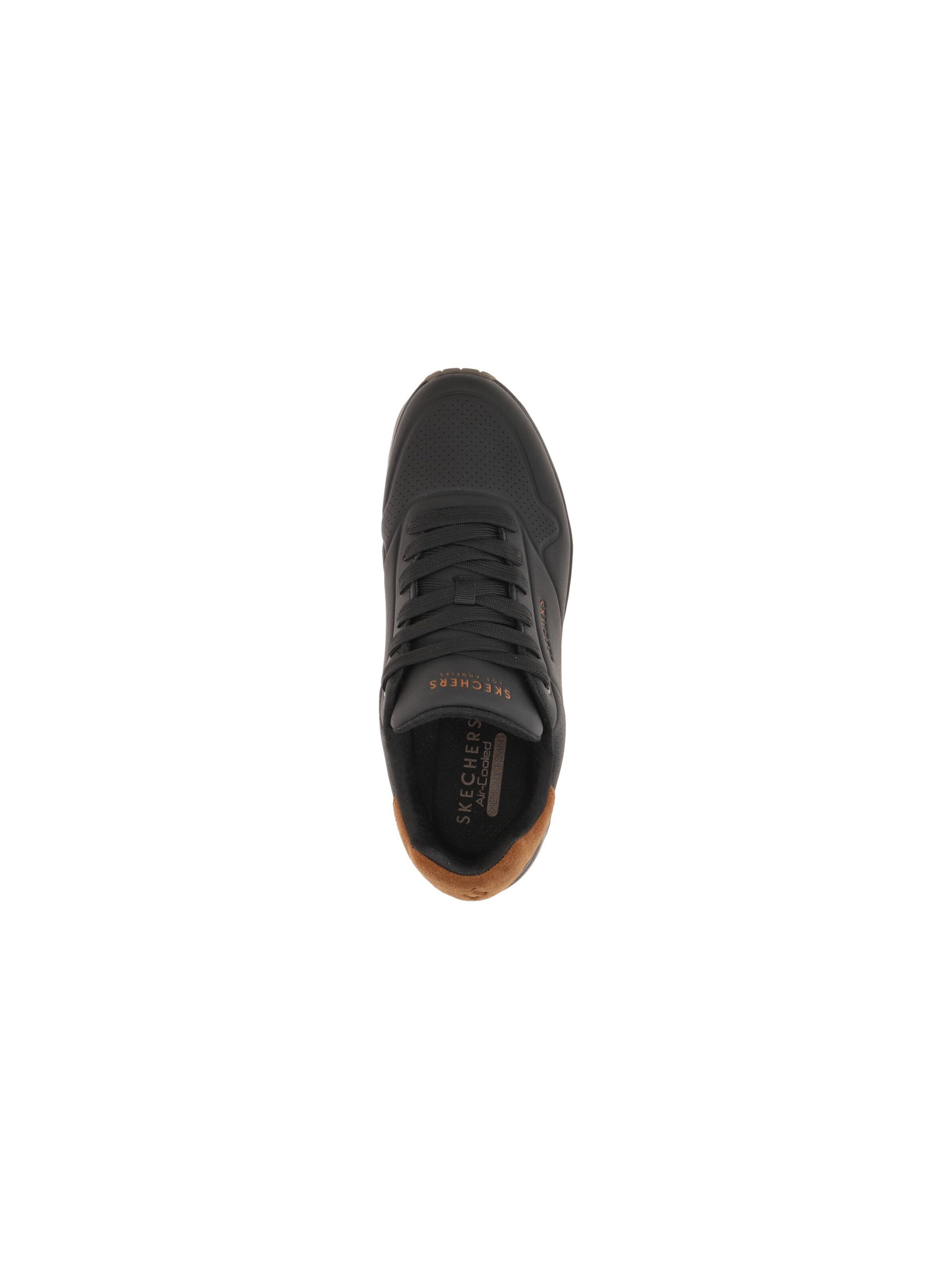 SKECHERS Lace-Up Shoes 'Skechers Uno Schuhe schwarz Herren Sneakers 183004' in Black