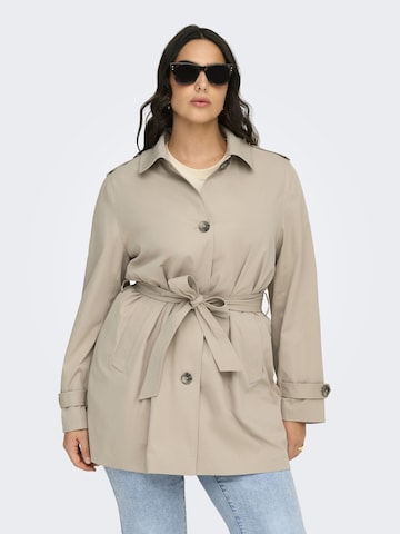 Manteau mi-saison 'CARDisa' ONLY Carmakoma en beige : devant