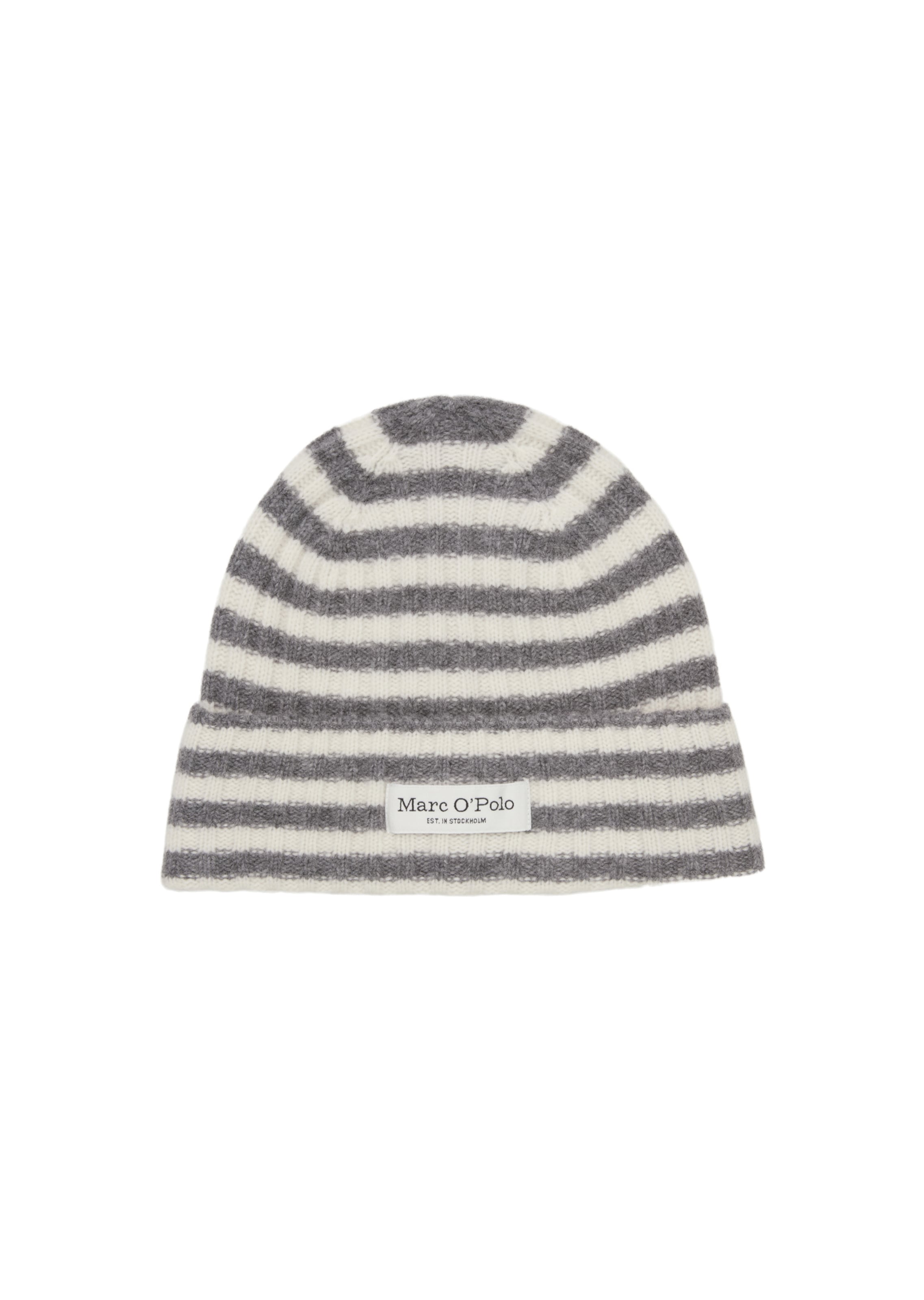 Marc O'Polo Muts in de kleur Grijs / Wolwit, Productweergave