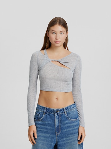 Bershka Shirt in Grey: front