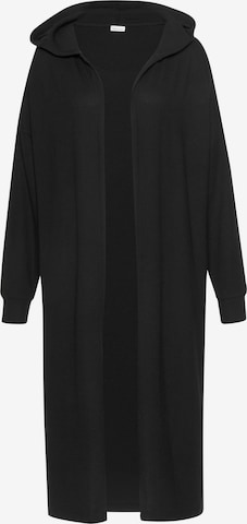 Robe de chambre LASCANA en noir : devant