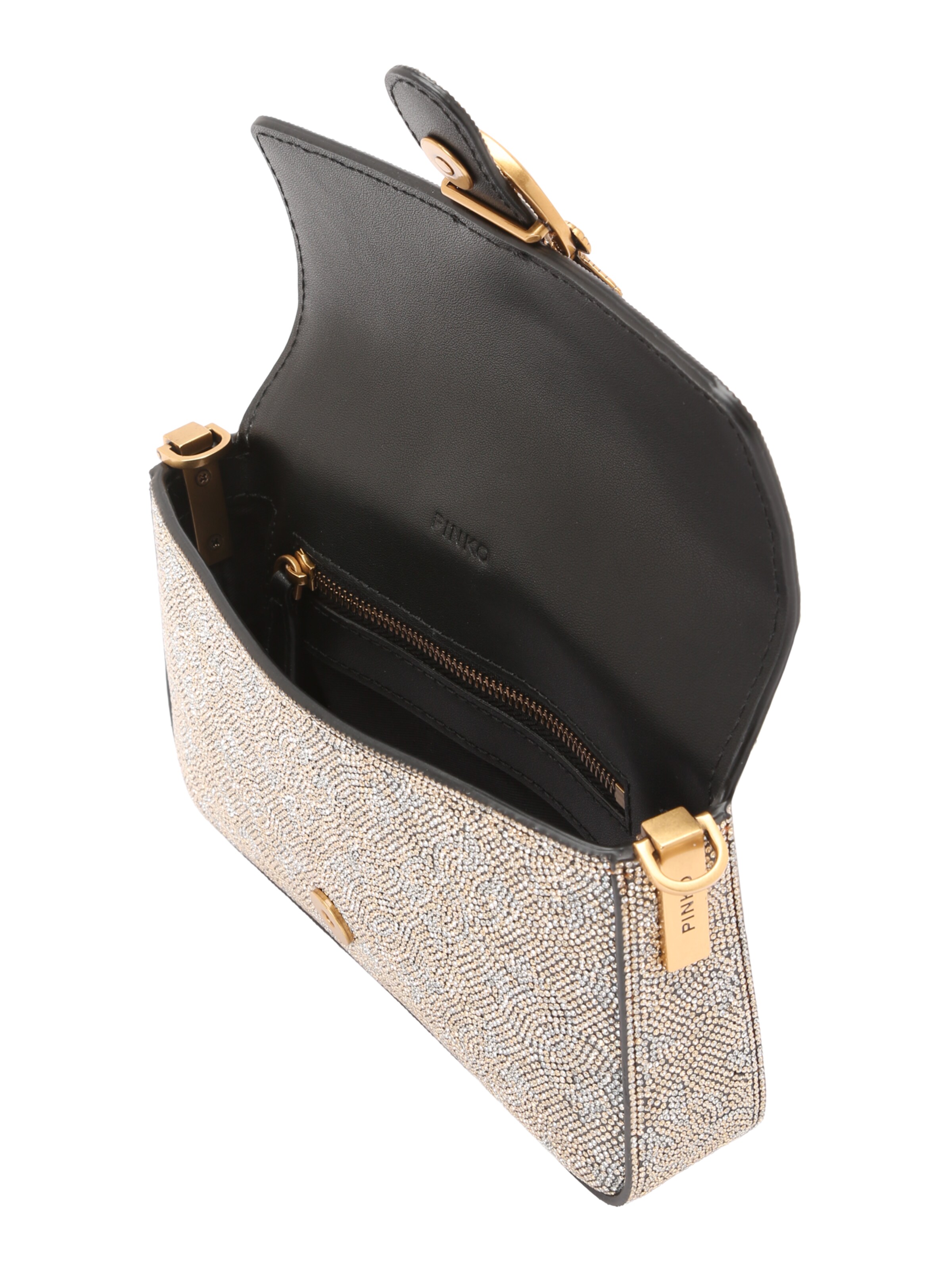 Sac à bandoulière 'LOVE ONE' PINKO en or