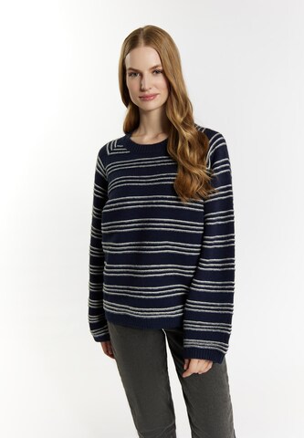 Pull-over 'Altiplano' DreiMaster Vintage en bleu : devant