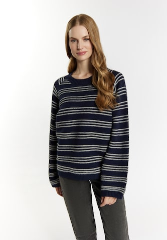 DreiMaster Vintage Sweater 'Altiplano' in Blue: front