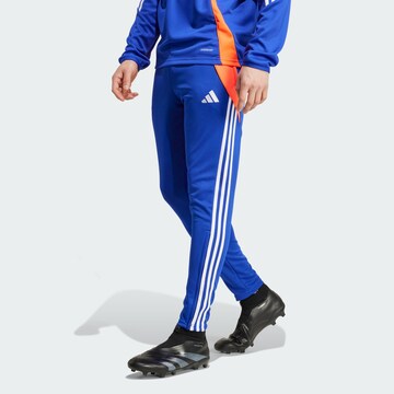 ADIDAS PERFORMANCE Slimfit Sporthose 'Tiro 24' in Blau