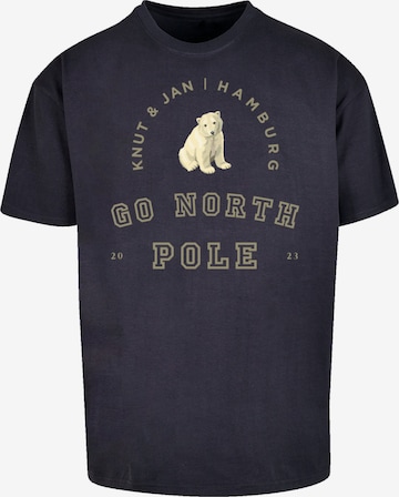 F4NT4STIC Shirt 'Eisbär' in Blauw: voorkant