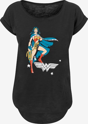 T-shirt 'DC Comics Wonder Woman Standing' F4NT4STIC en noir : devant