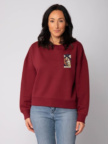 Sweat-shirt ' Tarot The Lovers ' Watapparel en rouge : devant