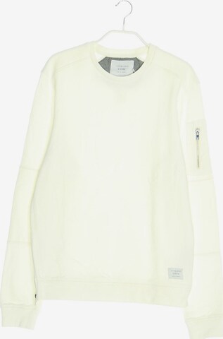 JACK & JONES Sweatshirt & Zip-Up Hoodie in XS in White: front