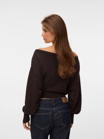 VERO MODA Pullover 'VMPolly' in Braun