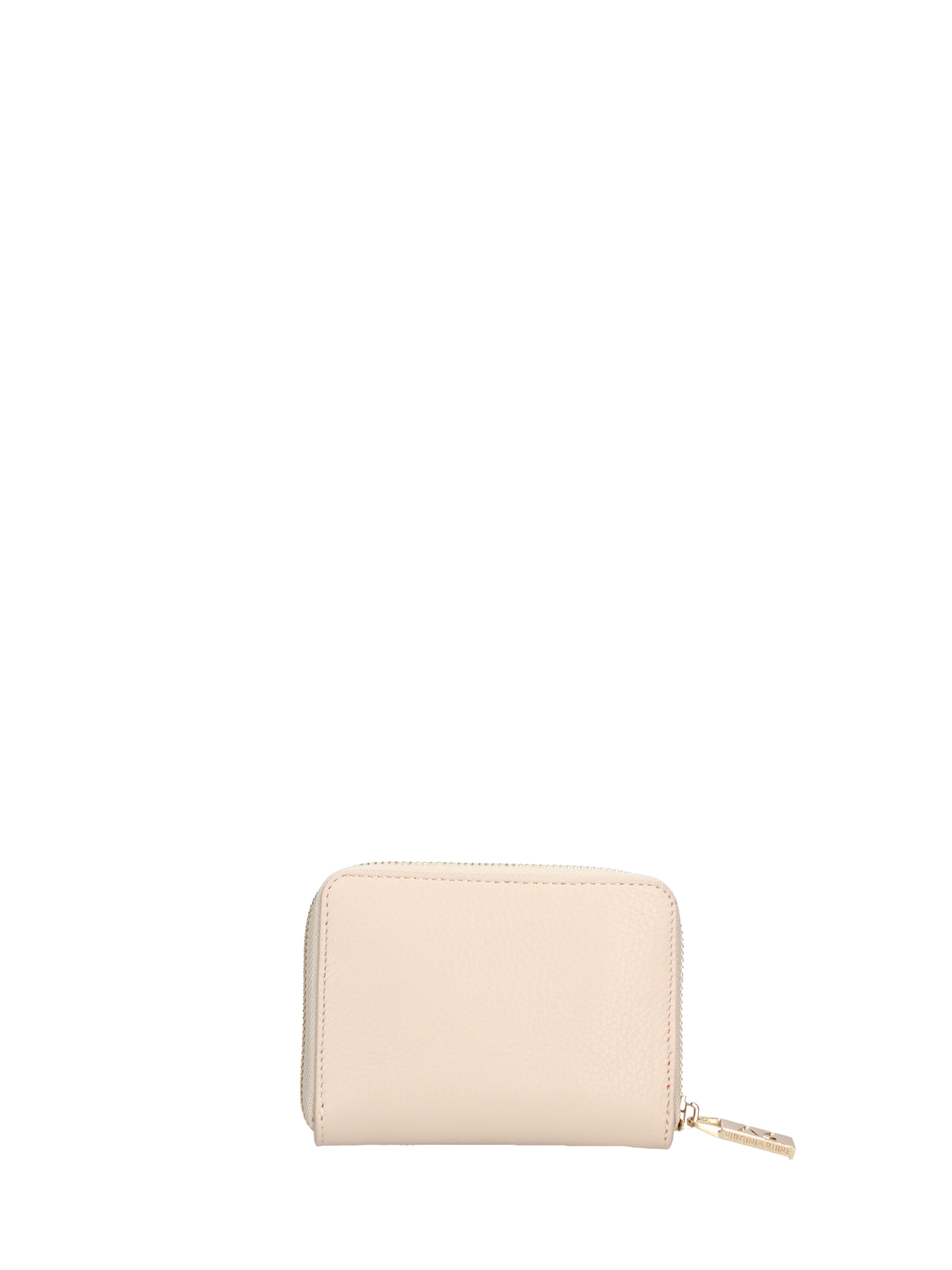 Portamonete 'Portafoglio donna pelle dollaro Made in Italy - Chiusura zip' di Virginia Rhinè in beige