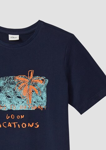 T-Shirt s.Oliver en bleu