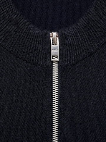 MANGO MAN Knit cardigan 'LUXUSC' in Blue