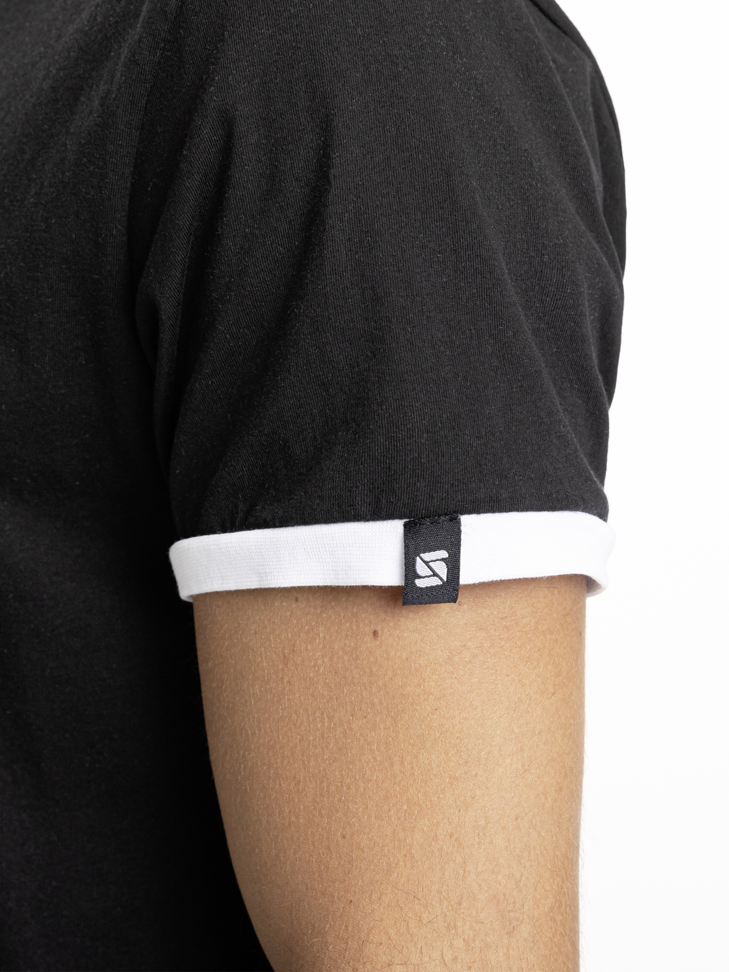 SPITZBUB Shirt ' Full Sports ' in Zwart