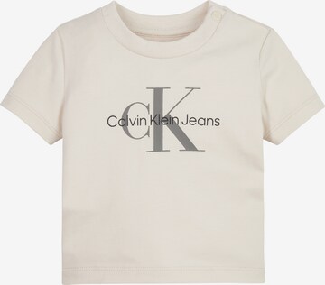 Calvin Klein Jeans T-Shirt in Beige: predná strana