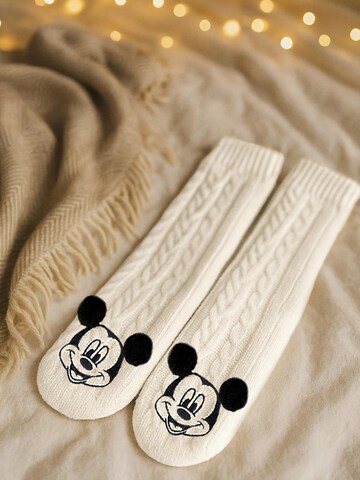 MICKEY MOUSE Socks 'Hüttensocken' in White