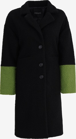 FRESHLIONS Between-Seasons Coat in Black: front