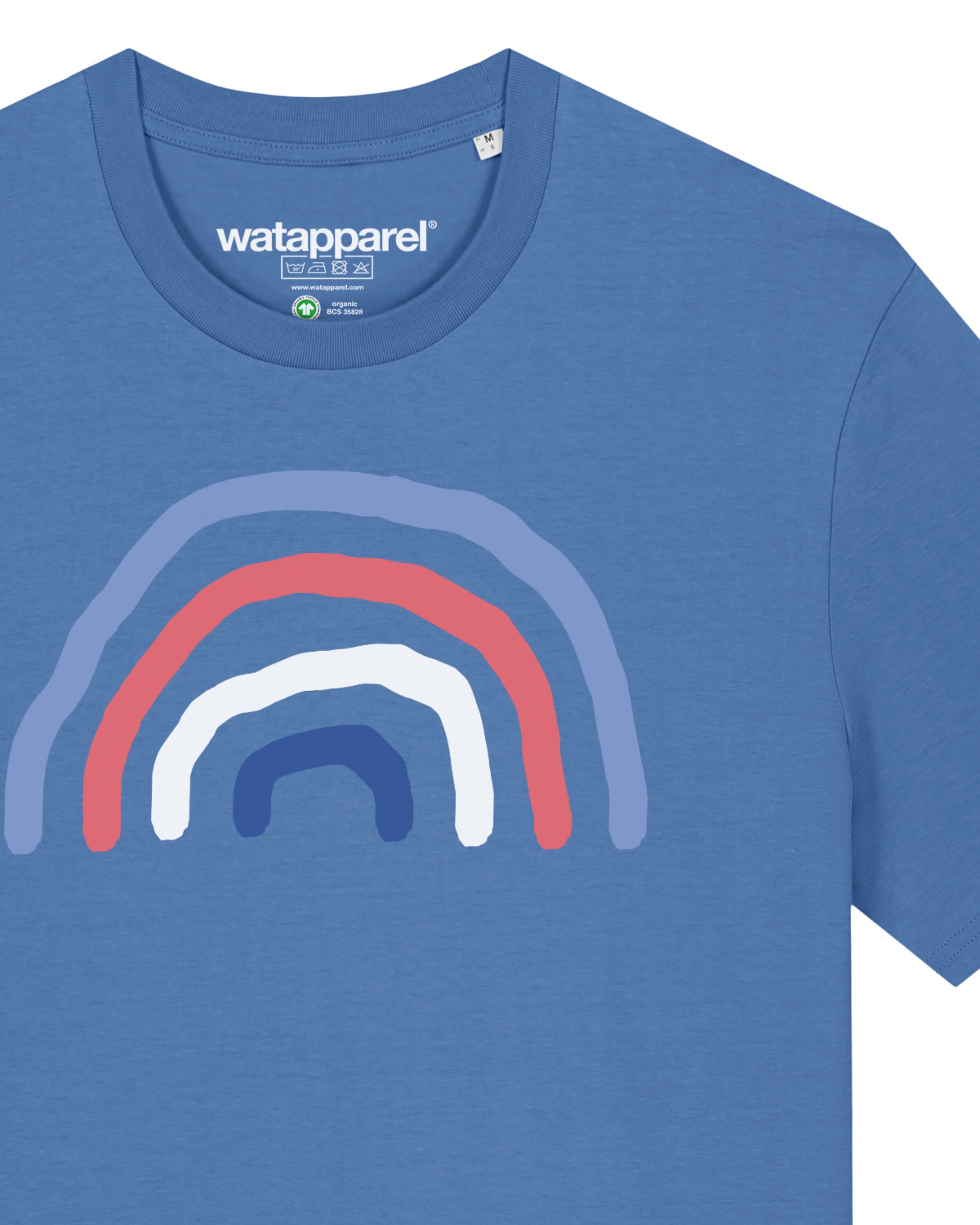 Watapparel T-Shirt ' Regenbogen ' in Blau