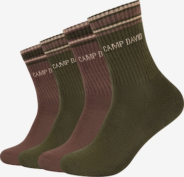 Chaussettes de sport CAMP DAVID en vert : devant