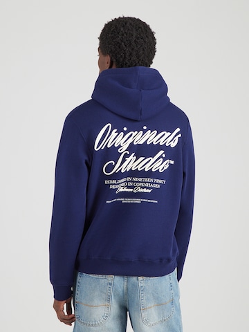 JACK & JONES Mikina 'JWHNORREBRO' – modrá: přední strana