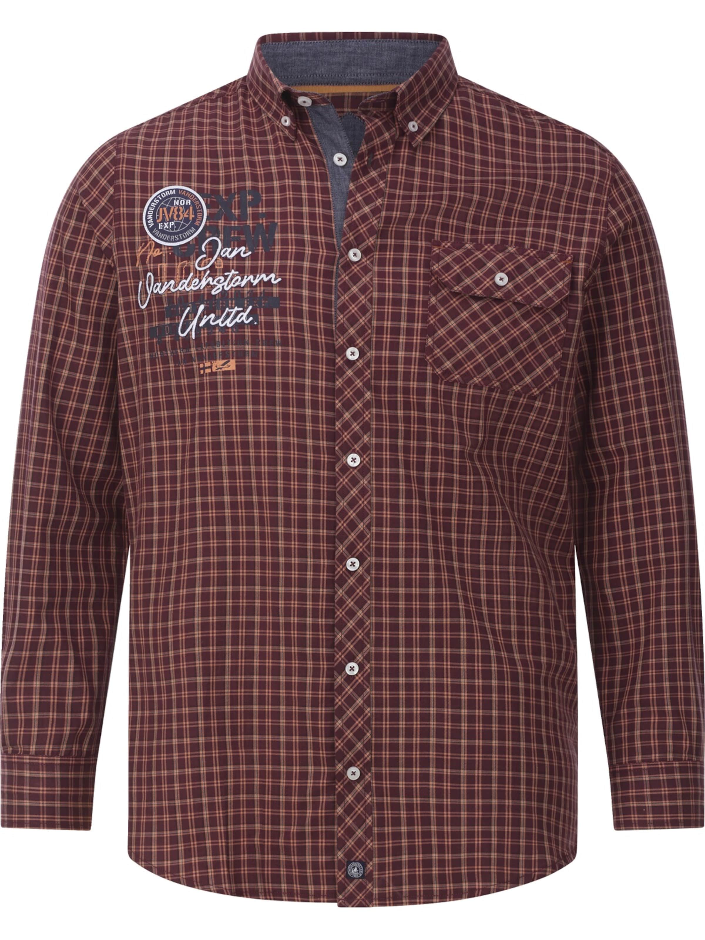 Jan Vanderstorm Button Up Shirt 'Pertavin' in Red: front
