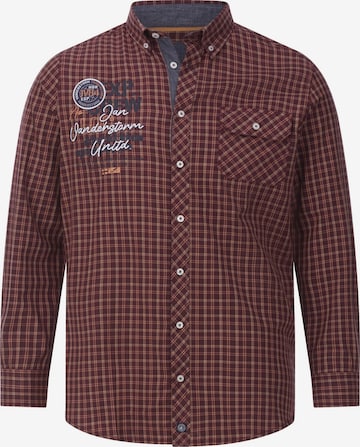 Jan Vanderstorm Comfort fit Overhemd 'Pertavin' in Rood: voorkant