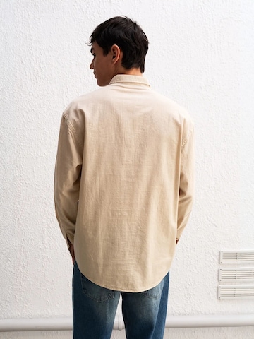 Giesto Comfort fit Overhemd in Beige